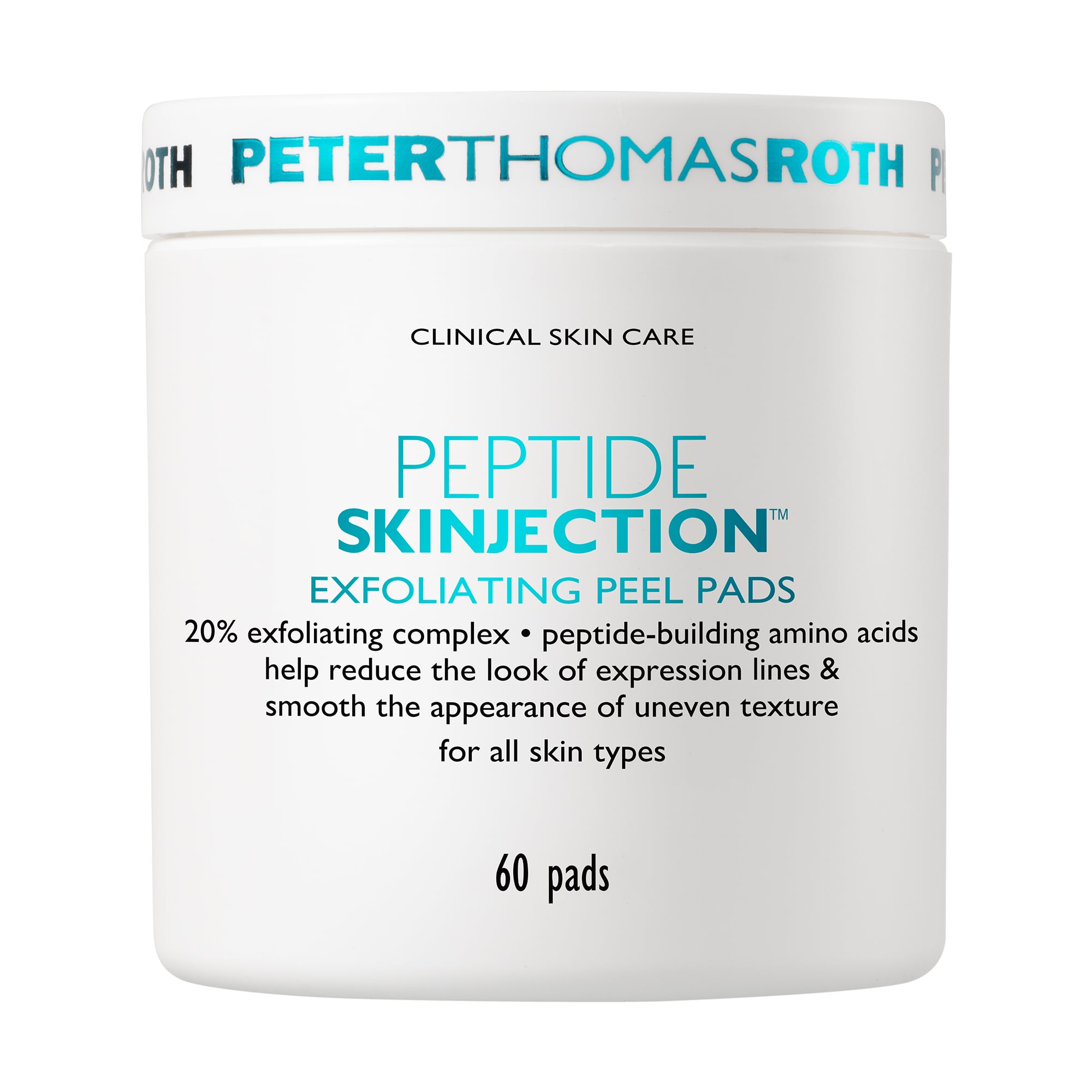 Відлущувальні пілінг-пади для обличчя Peter Thomas Roth Peptide Skinjection Exfoliating Peel Pads, 60 шт
