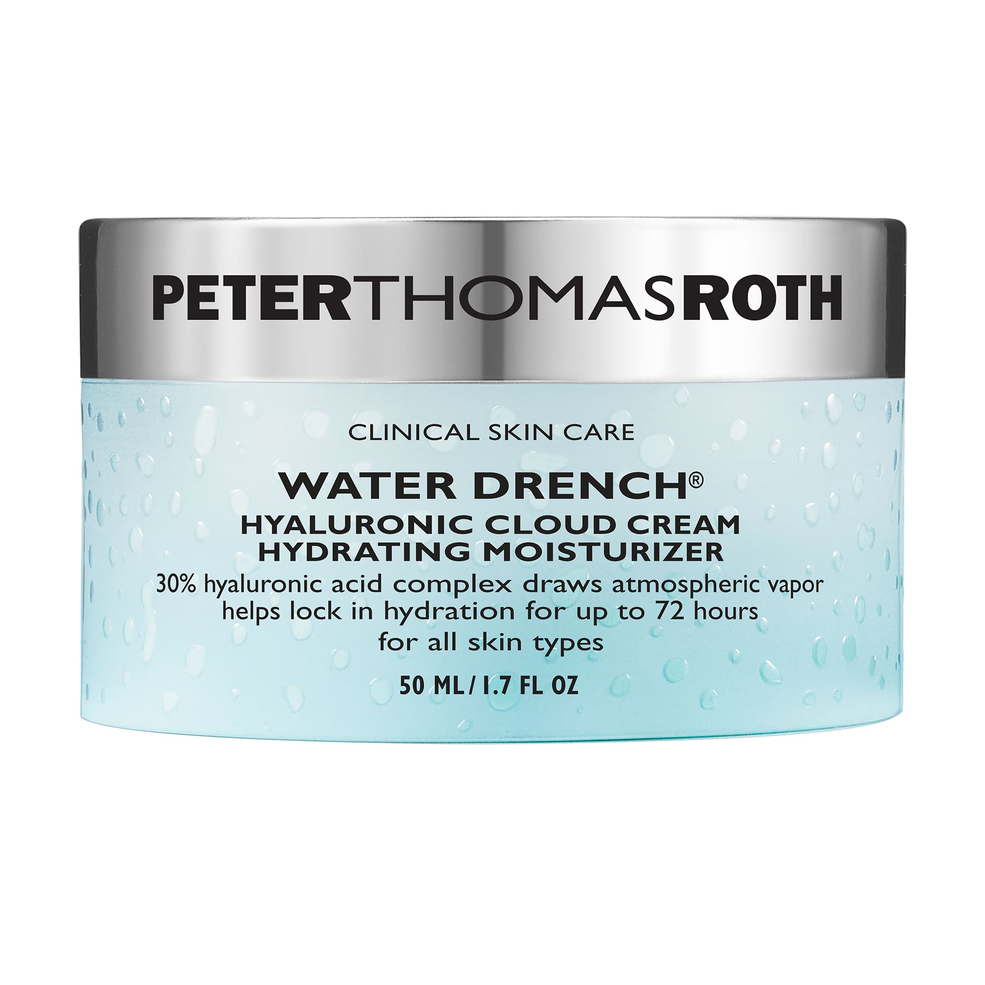 Зволожувальний крем для обличчя Peter Thomas Roth Water Drench Hyaluronic Cloud Cream Hydrating Moisturizer з гіалуроновою кислотою, 50 мл